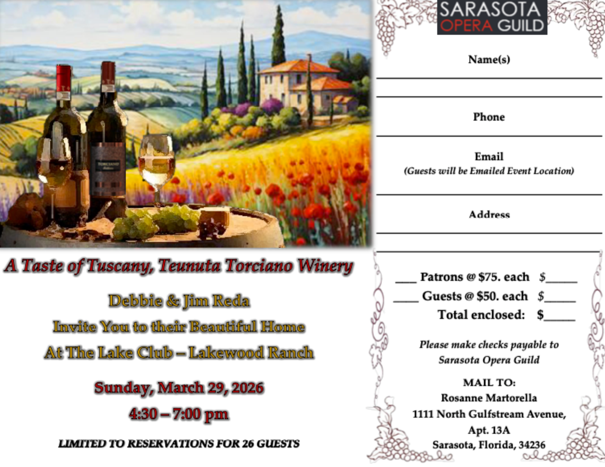 A Taste of Tuscany wine tasting